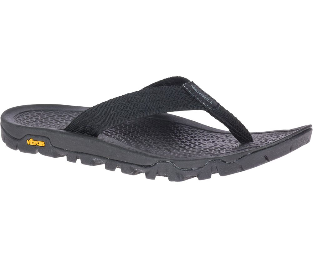 Sandálias Senhora - Merrell Breakwater Flip - Pretas - ZWY519280